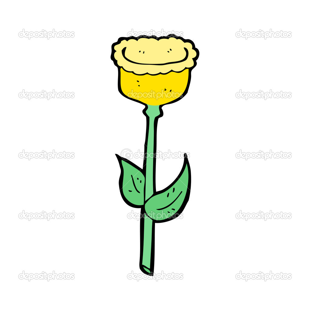 Yellow tulip cartoon Stock Vector Image by ©lineartestpilot 13572368