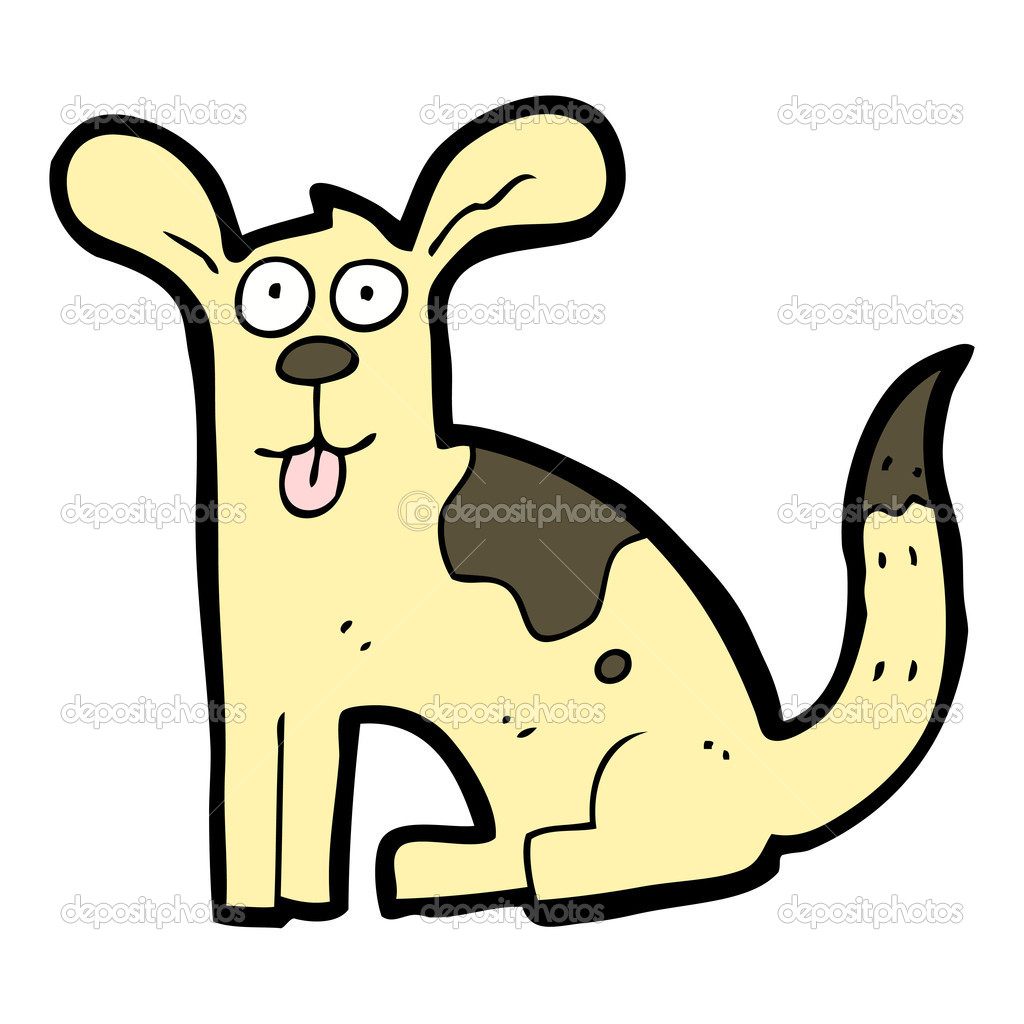 happy dog cartoon | 图库矢量图像08 lineartestpilot #13572404