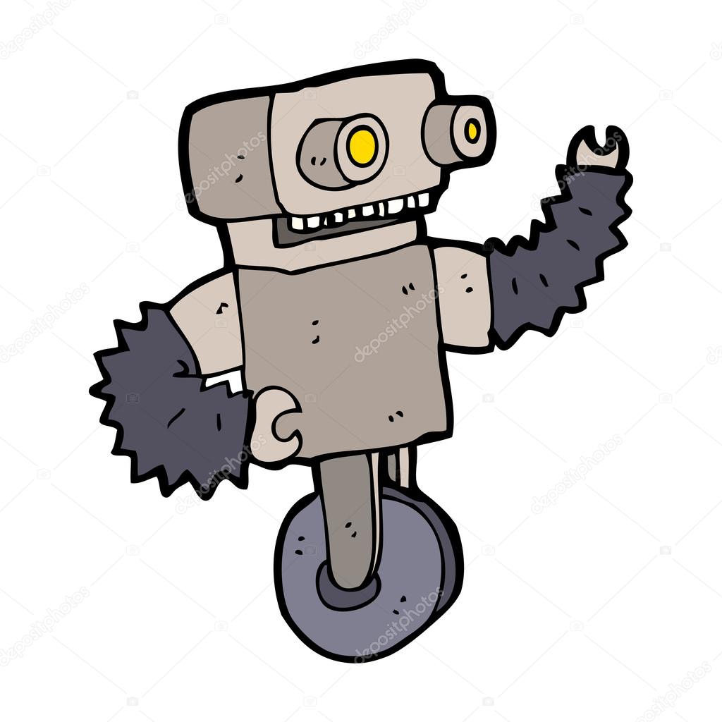 Robot cartoon stock illustration. Illustration of mechanical - 21262386