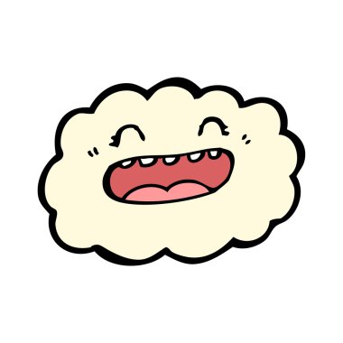 gülen bulut karikatür