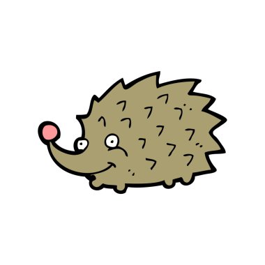 mutlu kirpi karikatür