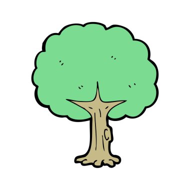 yeşil yaprakları ile ağacı