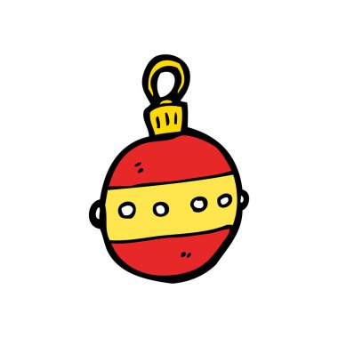 Noel baubles cartoon