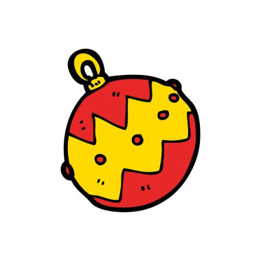 Noel baubles cartoon