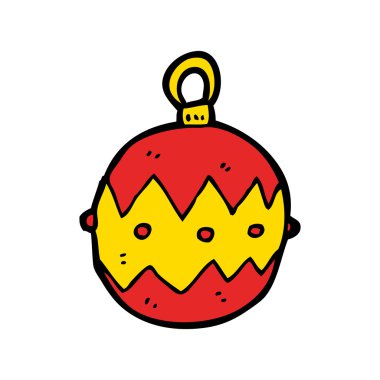 Noel baubles cartoon