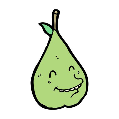 Ugly pear cartoon