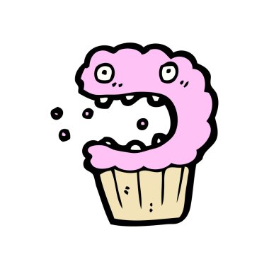 karikatür fincan kek