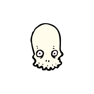 Kafatası karikatür gülüyor