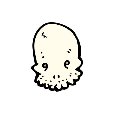 Kafatası karikatür gülüyor