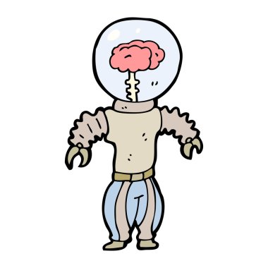 fütüristik robot karikatür