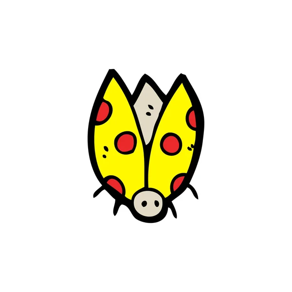 Escarabajo mariquita amarilla — Archivo Imágenes Vectoriales