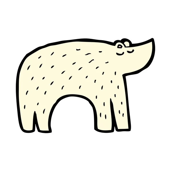 Desenhos animados de urso polar feminino —  Vetores de Stock