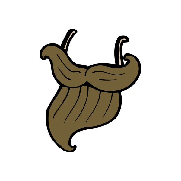 Valse baard cartoon — Stockvector