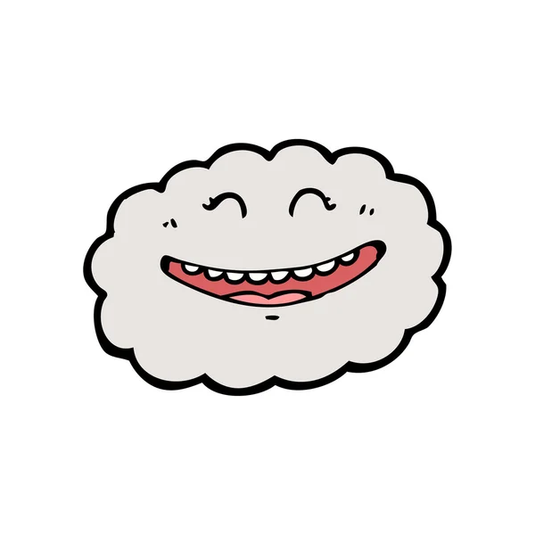 Felice cartone animato nuvola — Vettoriale Stock