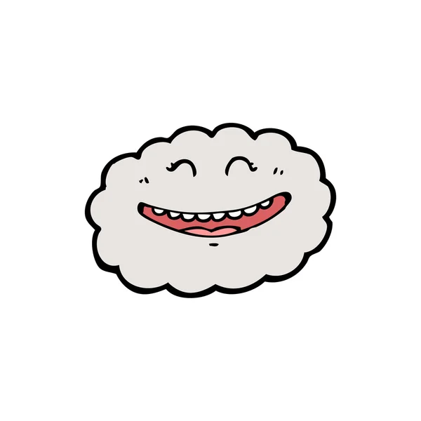 Felice cartone animato nuvola — Vettoriale Stock