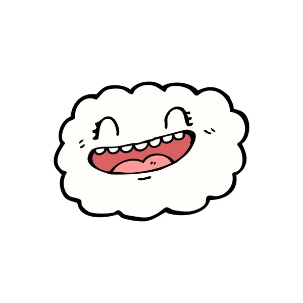 Happy cloud cartoon — Stock Vector