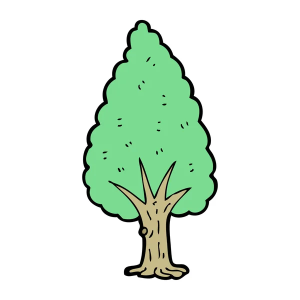 Corto albero cartone animato — Vettoriale Stock