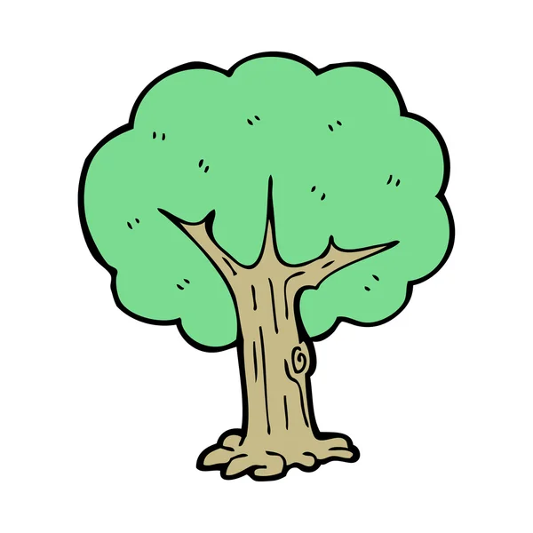 Arbre avec feuillage vert — Image vectorielle