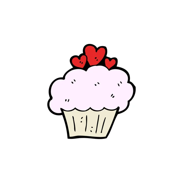 Cupcake de bande dessinée — Image vectorielle