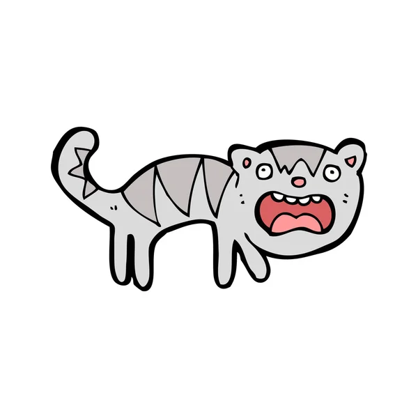 Cartoon brallend kat — Stockvector