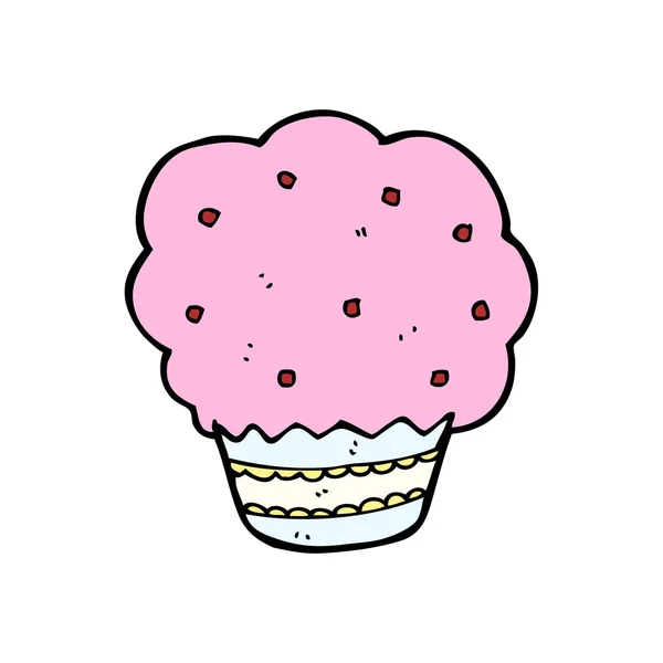 Raspberry muffin cartoon — Stockvector