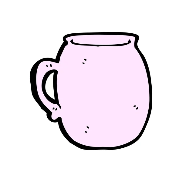 Große Teetasse Cartoon — Stockvektor