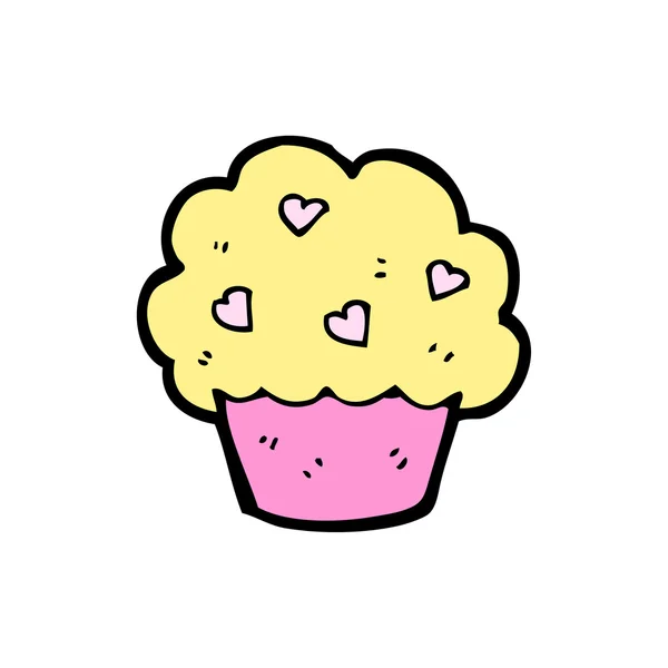 Cup-cake cartoon — Stockvector