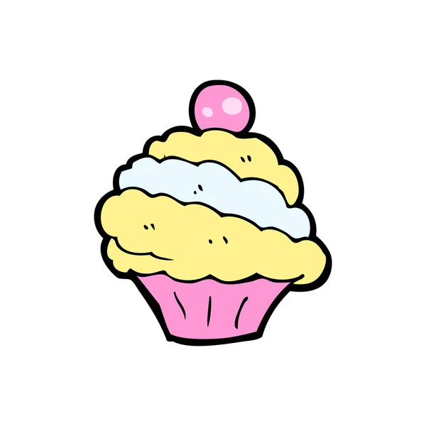 Cup-cake cartoon — Stockvector