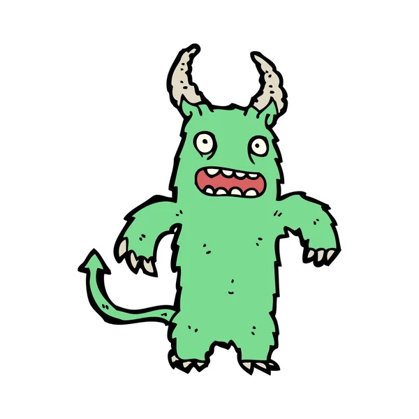 Groene alien of monster — Stockvector