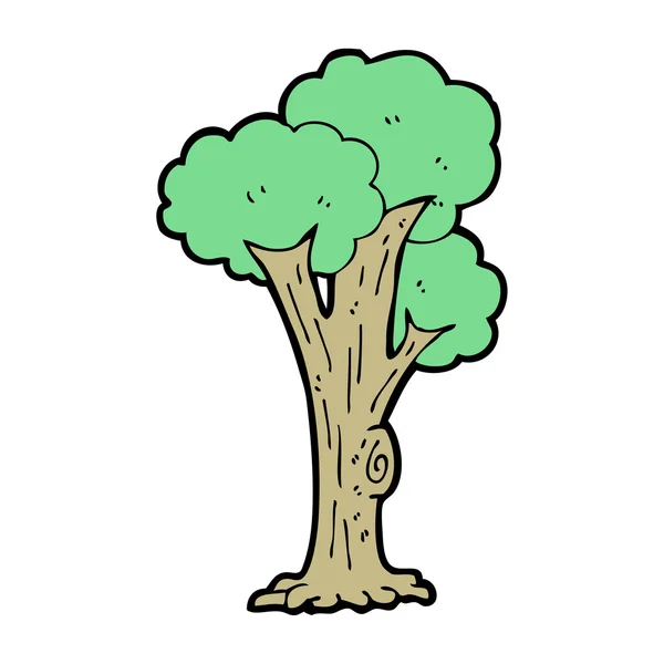 Dibujos animados de árbol alto — Vector de stock