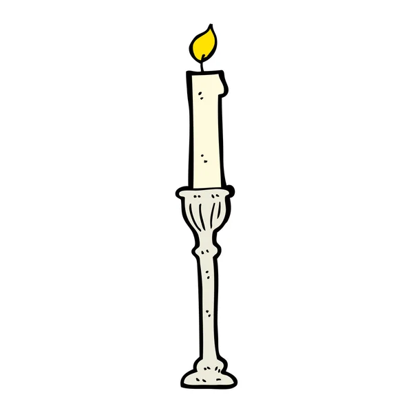 Candlestick cartoon — Stock Vector