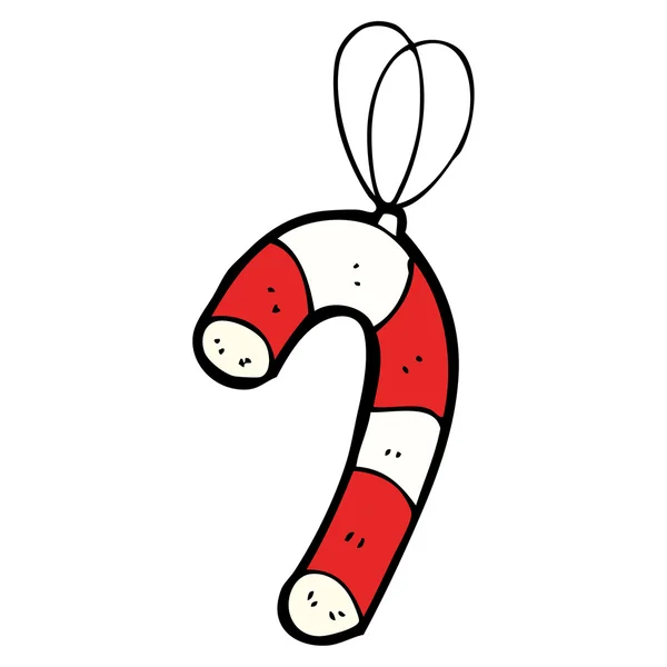 Xmas Candy Cane Ornament — Stockvector