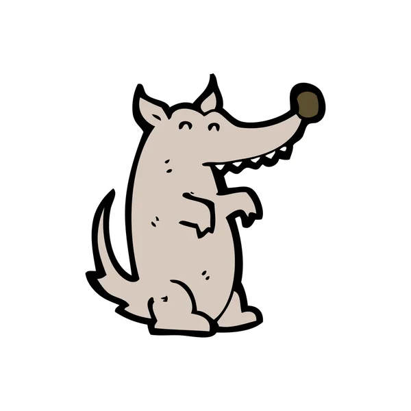 Caricature loup — Image vectorielle