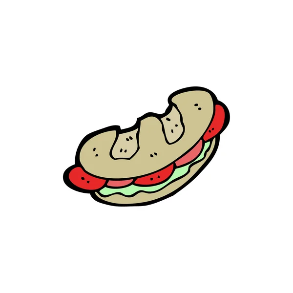 Dibujos animados sándwich — Archivo Imágenes Vectoriales