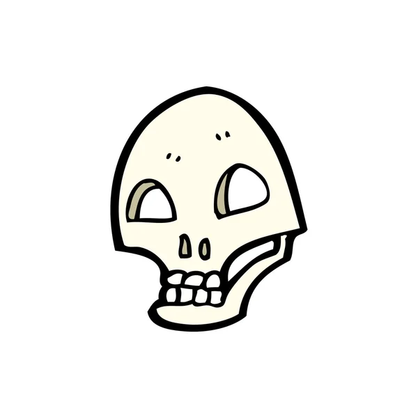 Cartone animato cranio in stile graffiti — Vettoriale Stock