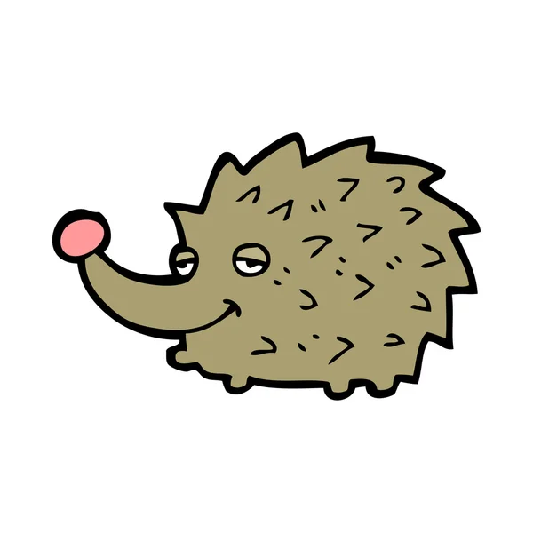 Funny hedgehog cartoon — Stock Vector