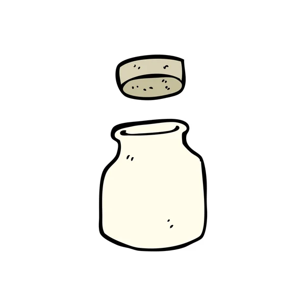 伝統的なセラミック瓶漫画 — ストックベクタ