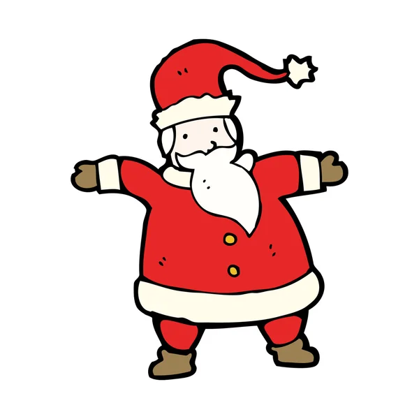 Caricature du Père Noël — Image vectorielle