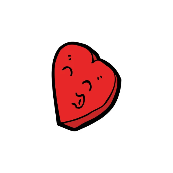 Hjärtat seriefigur — Stock vektor