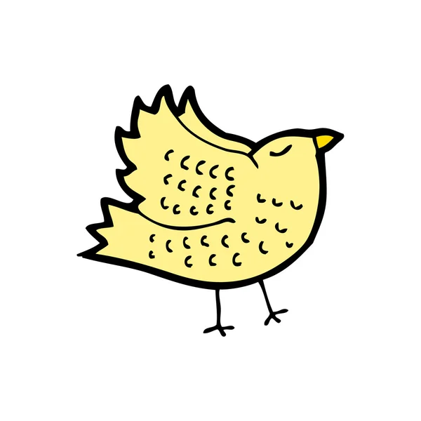 Fladderende vogel cartoon — Stockvector