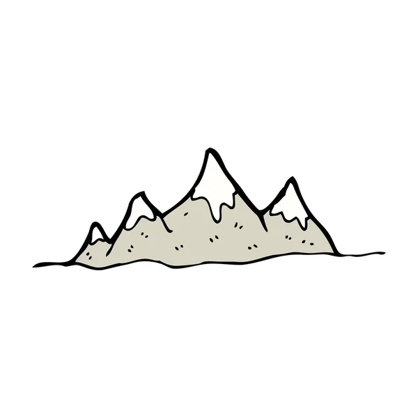 Montagne bande dessinée — Image vectorielle