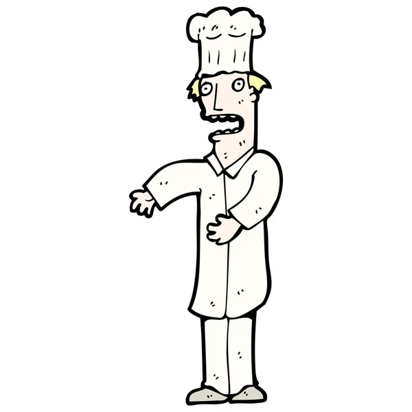 Stressed chef cartoon — Stock Vector