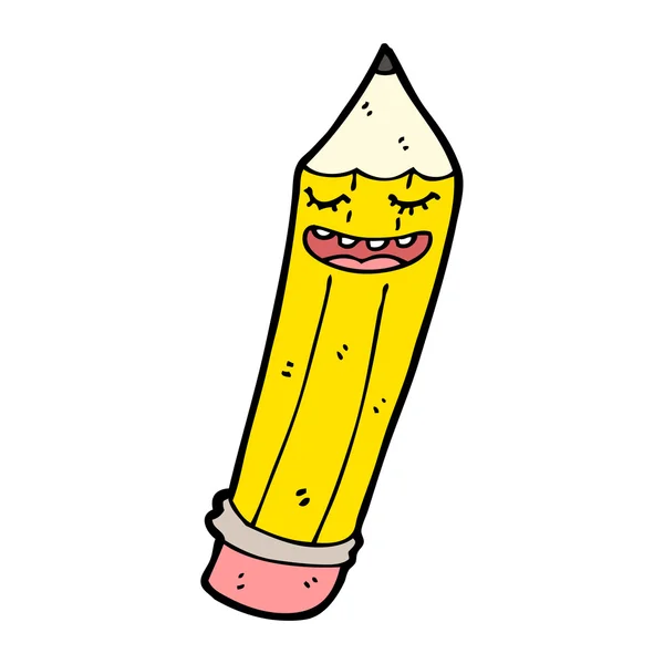 Yellow Pencil Character — Stock Vector