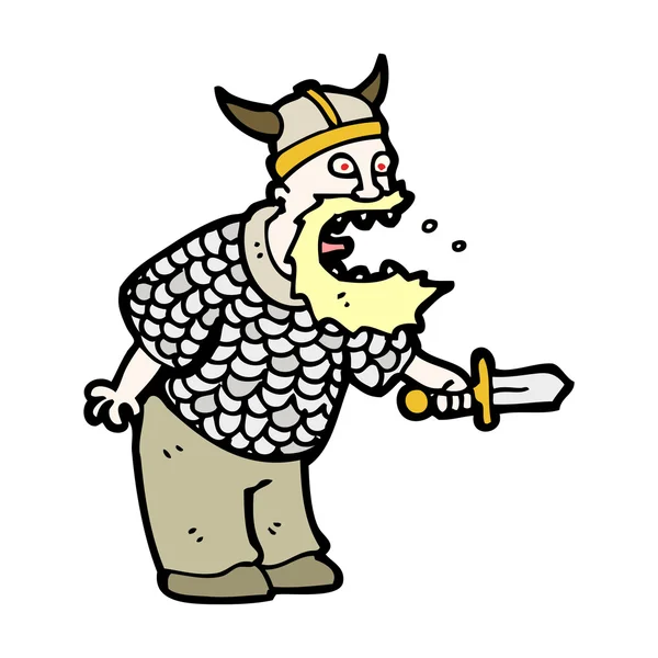 Vikingo de dibujos animados — Vector de stock