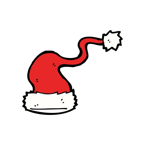 Κόκκινα Χριστούγεννα santa καπέλο — Διανυσματικό Αρχείο