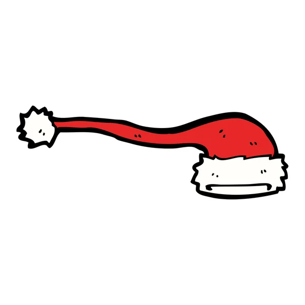 Kırmızı Noel Noel Baba şapkası — Stok Vektör