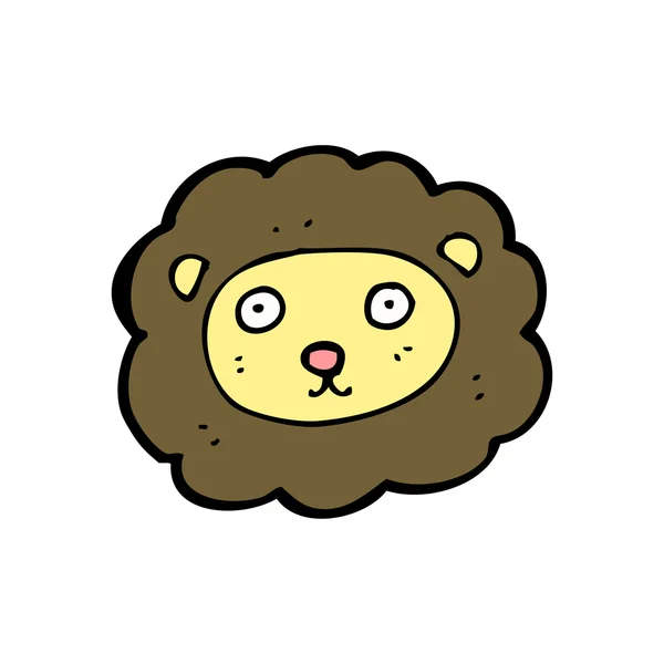 Bande dessinée lion heureux — Image vectorielle