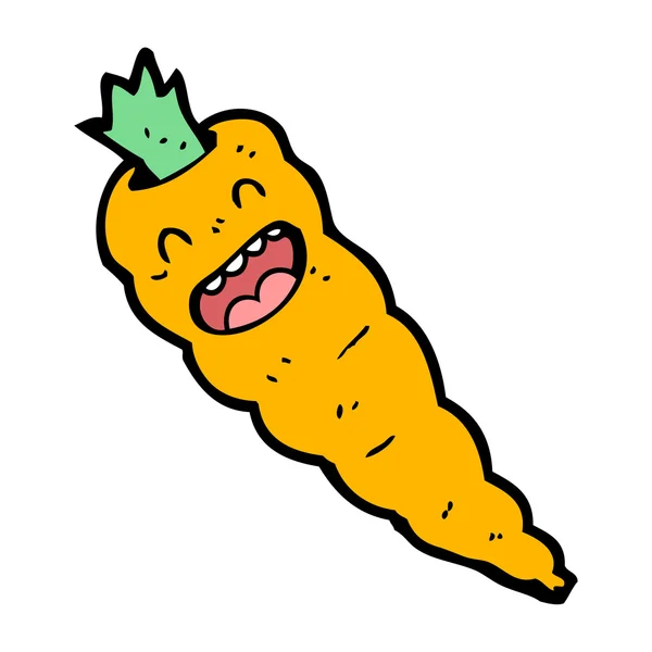 Caricatura de zanahoria feliz — Archivo Imágenes Vectoriales