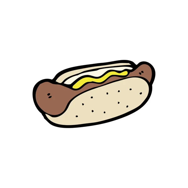 Dibujos animados Hotdog — Vector de stock