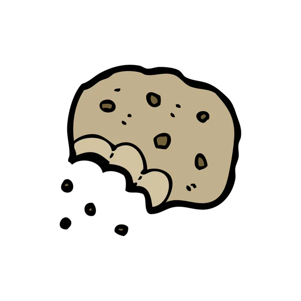 Dibujos animados de galletas mordidas — Vector de stock